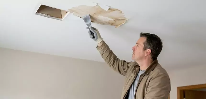 Dry Ceiling After Water Leak in Winston